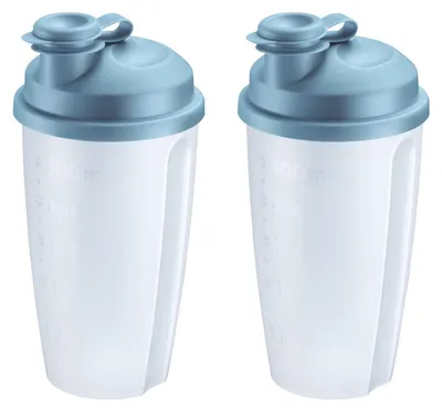 Produktbild von Westmark 2 Mix- und Schüttelbecher mit Mess-Skala – Praktischer Shaker mit herau