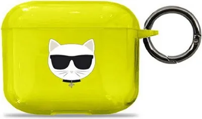 Obrázek produktu pro Pouzdro Karl Lagerfeld KLA3UCHFY pro AirPods 3, žluté, Choupette