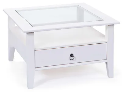Image de Table basse "Provence 1" pin blanc