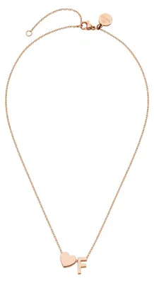 Produktbild von Purelei Kette mit Buchstaben (F/Roségold) Damen Halskette aus Edelstahl