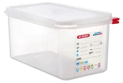 Produktbild von ARAVEN 03031, Dispensor, Rechteckig, 6 l, Durchscheinend, Polypropylen (PP), -40 - 95 °C