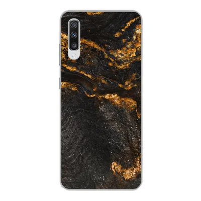Produktbild von MuchoWow® Handyhülle Schutzhülle Hülle für Samsung Galaxy A70 Marmor - Limette - Schwarz - Gold - Marmoroptik - Luxus Silikon Softcase Handy Hülle - Schutzhaube