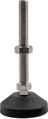 Produktbild von KLAK Gelenkfuss Standfuss M12x100mm Teller 60mm für Aluprofil 45-er  - 4 Stück