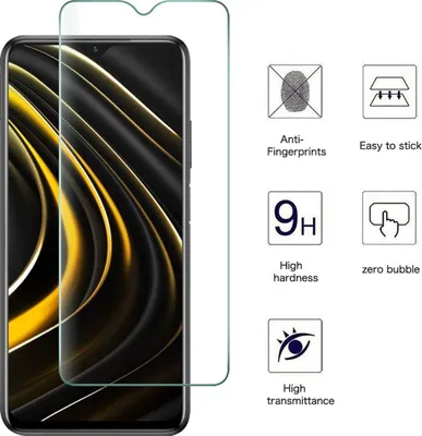 Produktbild von Schutzglas Glasfolie für Xiaomi Poco M3 Display Schutz Folie Panzerfolie Full 9H