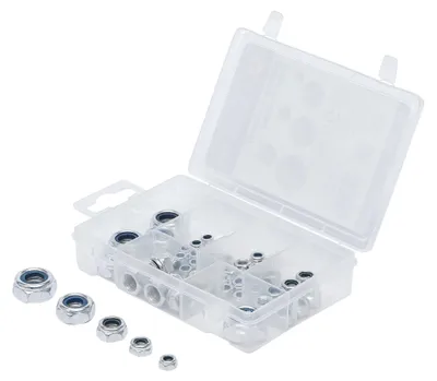 Image de KRAFTMANN 88144 Assortiment d'écrous, autobloquants, 53 pcs.