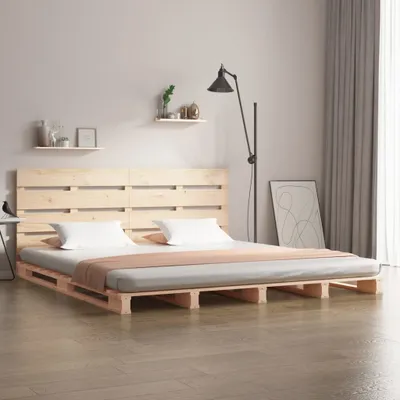 Produktbild von Design Möbel Massivholzbett 200x200 cm Kiefer - 2024 Neu
