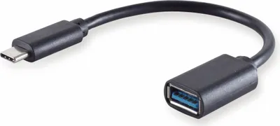 Zdjęcie produktu dla S/CONN 13-30009 Kabel USB 3.2 Gen 1 (3.1 Gen 1) 0,1 m USB C USB A Czarny