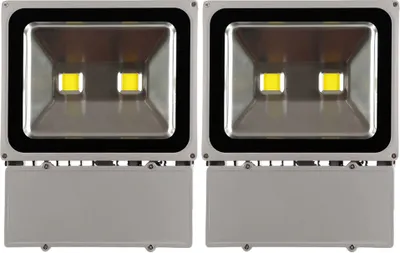 Produktbild von Greenmigo 2X 100W LED Fluter Außen Kaltweiß Flutlicht Strahler Scheinwerfer IP65 Baustrahler Leuchtmittel Strahler