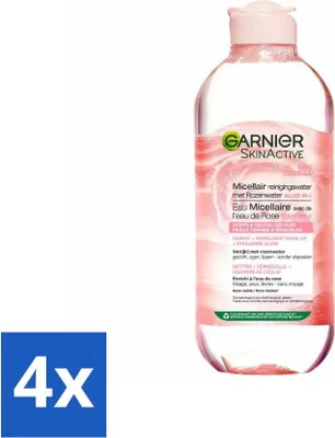 Immagine prodotto di Garnier - SkinActive - Acqua micellare detergente - Acqua di rose - Pelle luminosa - 400 ml - Value pack - 4 pezzi