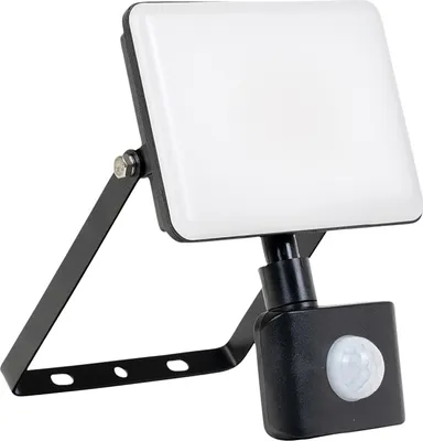 Produktbild von LUXULA LED-Fluter mit Bewegungsmelder, EEK: F, 20W, 2000lm, 4000K, IP44,, weiß