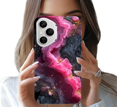 Image de Etui Do Honor 400 Pro - Różowy Marmurek Plecki, Modne Wzory
