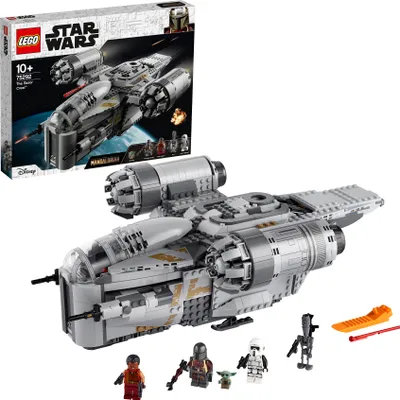 Produktbild von LEGO 75292 Star Wars Razor Crest Raumschiff Spielzeug mit Baby Yoda als Minifigur