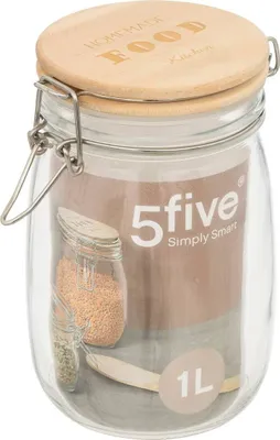 Produktbild von Glaskrug deckel pin "wording" 1l - 5 five simply smart