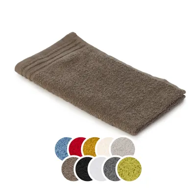 Produktbild von liebling Gästetuch Baumwolle, Serie Frankfurt, 400 gr. / m², 30 x 50 cm, 60 Grad, mit hochw. Borte, saugstark, taupe
