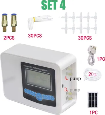 Obrázok produktu pre Automatický solárny zavlažovač Inteligentný časovač zavlažovania, sada 4