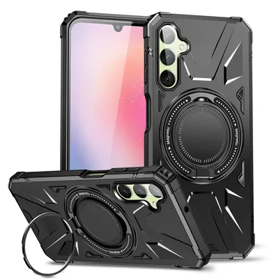 Image de Coque de protection MagSafe avec anneau magnétique pour Samsung Galaxy A24 4G / A25 5G - Noir
