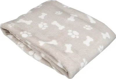 Immagine prodotto di Coperta per cani in peluche beige, taglia XL, 100 x 150 cm
