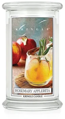 Productafbeelding van Kringle Candle, geurkaars "Rosemary Applerita", groot, met 2 lonten (624 gram)