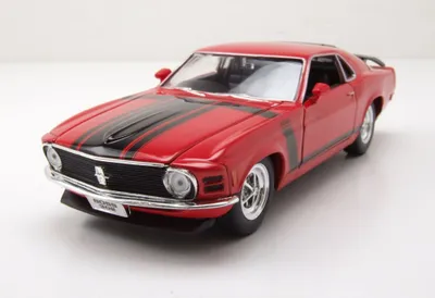 Produktbild von Welly 22088R Ford Mustang Boss 302 1970 rot 1:24