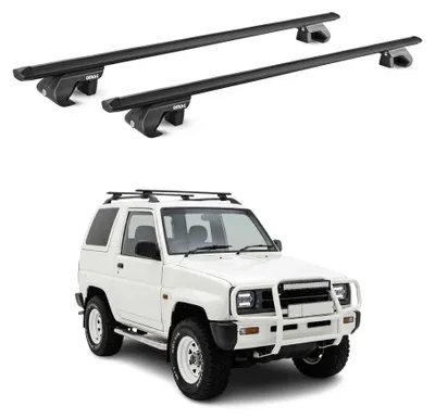 Produktbild von Dachträger Grundtäger für Daihatsu Feroza 1989-1998 90kg Aluminium Schwarz, KI-generiertes Bild