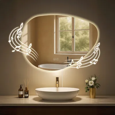 Produktbild von CLP Badspiegel Almafie Anti-Beschlag LED dimmbar 3 Licht-Modi mit und ohne Bluetooth mit Bluetooth