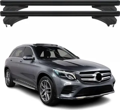 Productafbeelding van Menabo dachträger voor Mercedes GLC X253, modeljaren 2015-2020 (voor facelift), aluminium, zwart, 2-delig