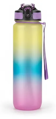 Image de InAndOutdoorMatch - Bouteille d'eau - 1 litre - Avec paille, Image générée par une IA