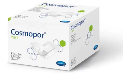 Obrázok produktu pre Hartmann Cosmopor® Sterilný obväz na rany 15 x 15 cm - 25 kusov | balenie (25 ks)