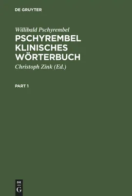 Produktbild von Pschyrembel Klinisches Wörterbuch