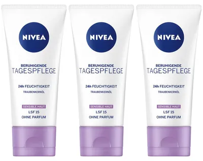 Immagine prodotto di Nivea Day Care Essentials Idratante e Sensitive 50 ml confezione da 3 pezzi