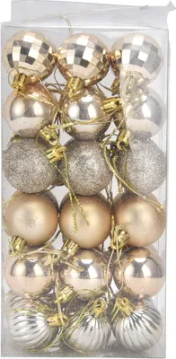 Image de Lot de 36 Boules de Noël pour Sapin Décoration Suspendue Fêtes