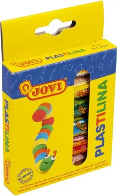 Image de JOVI 90/6 Knete PLASTILINA farbsortiert 6 Farben je 15,0 g
