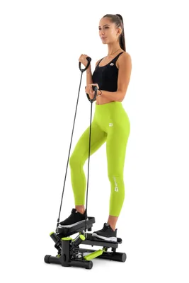Obrázek produktu pro Hop-Sport Stepper HS-035S Joy, houpací stepper s LCD displejem, stepper pro domácnost - prostorově úsporný a stabilní Světle zelený