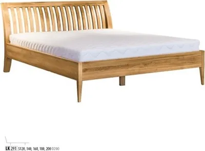 Produktbild von Vollholzbett Echtholz Massivholzbett 120x200 Einzelbett Seniorenbett Handarbeit