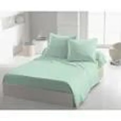 Image de Drap de lit - HOME LINGE PASSION - HP72095 - 82 g microfibre - 240 x 300 cm - aqua green