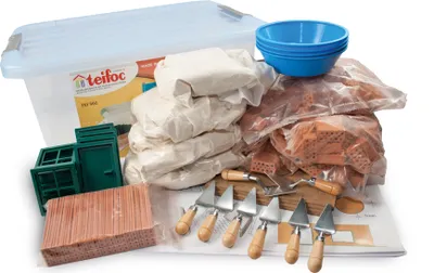 Produktbild von Teifoc Steinbaukästen - TEI 502 - Schul - Gruppenpackung für bis zu 8 Kinder