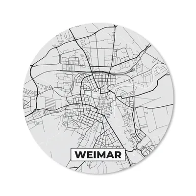 Produktbild von MuchoWow® Mauspad Mousepad Weimar - Karte - Deutschland - Stadtplan 50x50 cm - Mousepads - Maus Mat - Pad - Mausunterlage - Vinyl