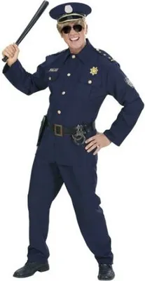 Image de Costume policier - deux-pièces police déguisement de police S - 48/50