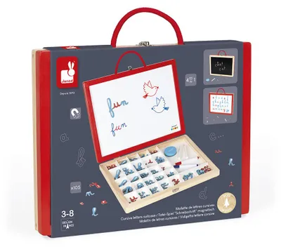 Image de Janod 4-en-1 Apprendre les lettres Jouets éducatifs - Kit d'apprentissage en bois