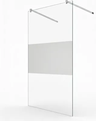 Produktbild von Glaszentrum Hagen Eva 98x200 cm 10mm Duschwand Satin-M