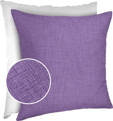 Produktbild von Dekokissenbezug MrJack Uni Lila 50x50cm Einfarbig Leinenoptik Sofakissen mit Reißverschluss