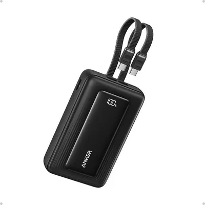 Image de Batterie externe Anker Zolo 20 000 mAh 45 W avec 2 câbles USB-C, noir
