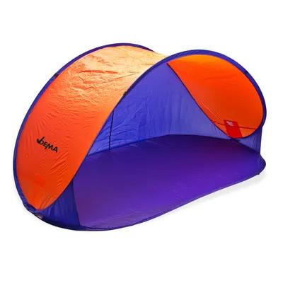 Produktbild von PopUp selbst faltbares Strandzelt, orange-blau