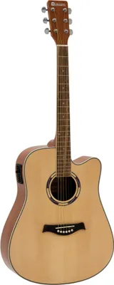 Imagen del producto de Guitarra acústica Dimavery JK-500, con corte de caja, color natural (26231388)
