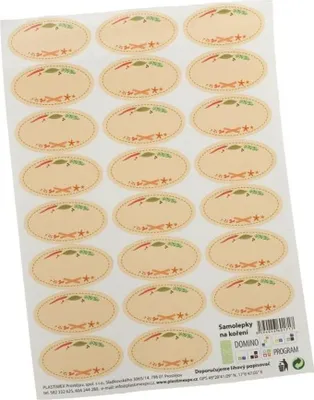 Obrázek produktu pro etikety PRÁZDNÉ na kořenky, 23ks ovál, samolepky_EXTPLASTIMEX