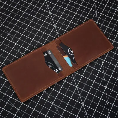 Produktbild von Belveder Geldbörse Echt Leder, Geldbeutel, Slim-Wallet, Kartenfächer Leder, Herren kleine Kreditkarten ZC03