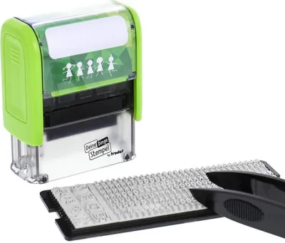 Produktbild von trodat Textstempelautomat "Deine Dinge Stempel" grün