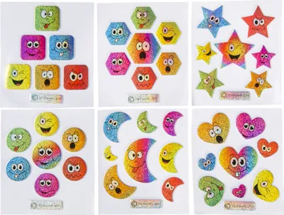 Produktbild von Duckiez Aufkleber Smiley glitzernd
