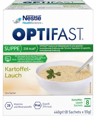 Produktbild von OPTIFAST home Suppe Kartoffel-Lauch Sachets, 8 St. Beutel