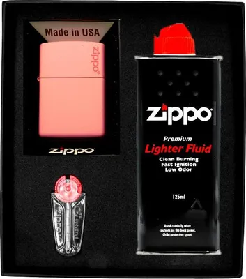 Obrázok produktu pre Sada zapaľovačov ZIPPO PINK MATTE LOGO dar No1